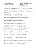 Ma trận - đề thi thử học kì 1 môn Sử lớp 11 THPT Vĩnh Cửu năm 2020 - 2021 có đáp án | Lớp 11, Lịch sử - Ôn Luyện