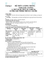 Giáo án hình học 9 soạn theo CV 5512 bộ GD 