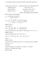 Đề thi khảo sát HSG đội tuyển toán lớp 6 năm 2016 – 2017 tỉnh Đồng Tháp có đáp án