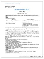 Đề cương ôn tập lịch sử 7 học kì 1 năm học 2018 – 2019 trường THCS Thăng Long