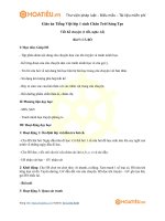 Giáo án Tiếng Việt lớp 1 sách Chân Trời Sáng Tạo