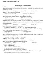 Đề thi thử giữa kì 2 môn Vật lý lớp 12 năm 2020 - 2021 mới nhất | Lớp 12, Vật lý - Ôn Luyện