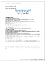 Đề cương ôn tập GDCD 6 học kì 1 năm học 2018 – 2019 trường THCS Thăng Long