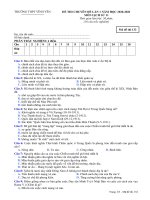 Đề thi học kì 1 môn Lịch sử 11 năm 2020-2021 có đáp án - Trường THPT Vĩnh Yên