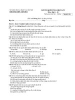 2 Đề thi học kì 1 môn Địa lớp 10 THPT Yên Hòa năm 2020 - 2021 | Lớp 10, Địa lý - Ôn Luyện