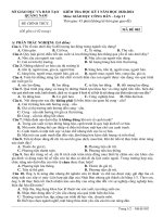 Đề thi học kì 1 môn GDCD 11 năm 2020-2021 có đáp án - Trường THPT Lương Thế Vinh