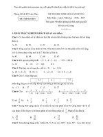 Đề thi HSG toán cấp huyện lớp 6 năm học 2016 – 2017 huyện Lâm Thao có đáp án