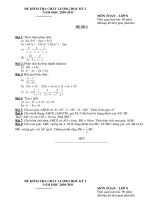 Toán 8 Đề thi học kì 1 [VIETMATHS.COM] DE  Kiểm tra HOC KI I TOAN 8