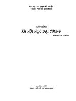 Giáo trình xã hội học đại cương