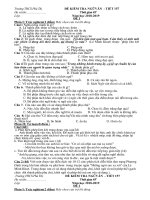 Đề KT Ngữ văn 9 - Tiết 157