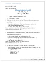 Đề cương ôn tập công nghệ 7 học kì 1 năm học 2018 – 2019 trường THCS Thăng Long