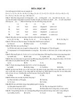 Đề thi thử THPT quốc gia 2021 - 2022 môn hóa số 16 | Đề thi đại học, Hóa học - Ôn Luyện