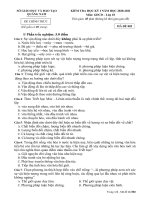 Đề thi học kì 1 môn GDCD 10 năm 2020-2021 có đáp án - Trường THPT Lương Thế Vinh