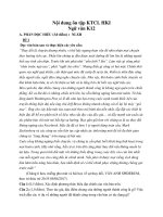 Nội dung ôn tập kiểm tra chất lượng học kì 1 môn Ngữ văn lớp 12