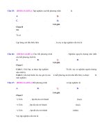 Bài tập trắc nghiệm có đáp án về dấu nhị thức bậc nhất lớp 10 phần 5 | Toán học, Lớp 10 - Ôn Luyện