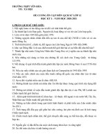 Đề cương ôn tập học kì 1 môn Sử lớp 12 THPT Yên Hòa năm 2020 - 2021 | Lớp 12, Lịch sử - Ôn Luyện