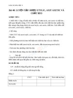 Luyện tập rượu etylic, axit axetic và chất béo | Lớp 9, Hóa học - Ôn Luyện