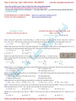 BỘ đề THI học kì 1 vật lý 11 NÂNG CAO   HS đề 4 