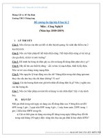 Đề cương ôn tập công nghệ 8 học kì 2 năm học 2018 – 2019 trường THCS Thăng Long