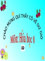 Hóa 8- Tiết 50- Bài 33: Điều chế khí Hiđro.Phản ứng thế