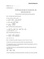 2 Đề thi thử giữa kì 1 môn Toán lớp 9 tuyển chọn | Toán học, Lớp 9 - Ôn Luyện