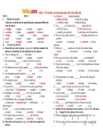 bài tập tiếng Anh lop 11 unit 1 so 1 dap an