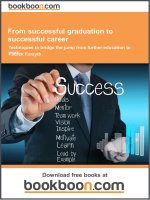 From successful graduation to successful career: Techniques to bridge the jump from further education to work - eBooks and textbooks from bookboon.com