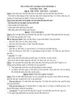 Đề cương ôn tập sinh 6 học kì 2 năm học 2019 – 2020 trường THCS Bình Phú