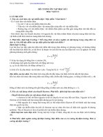 Đề cương ôn tập học kì 1 môn Vật lí lớp 11 năm học 2020-2021