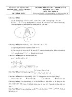 Đề KSCL Toán 10 lần 1 năm học 2017 – 2018 trường THPT Đoàn Thượng – Hải Dương | Toán học, Lớp 10 - Ôn Luyện