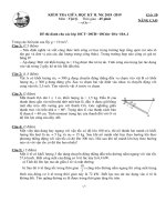 Đề thi giữa học kì 2 môn Lý lớp 10 nâng cao có đáp án | Vật Lý, Lớp 10 - Ôn Luyện