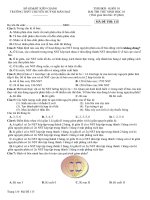 Đề thi học kì 2 môn sinh học lớp 10 trường thpt chuyên huỳnh mẫn đạt mã 113 | Lớp 10, Sinh học - Ôn Luyện