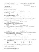Đề thi học kỳ 2 Toán 10 năm 2017 – 2018 trường THPT Dương Đình Nghệ – Thanh Hóa | Toán học, Lớp 10 - Ôn Luyện