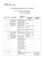 KHDH NGỮ văn 7 điều chỉnh 20 21 