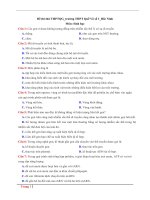 Đề thi thử có đáp án chi tiết kỳ thi THPT quốc gia môn sinh trường THPT Quế võ | Đề thi đại học, Sinh học - Ôn Luyện