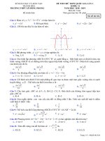 Đề thi thử THPT Quốc gia 2019 môn Toán trường Lê Hồng Phong – Thanh Hóa lần 1 | Toán học, Đề thi đại học - Ôn Luyện