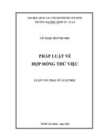 Pháp luật về hợp đồng thử việc 
