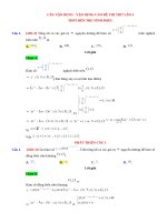 Bài tập vận dụng có đáp án chi tiết trong đề thi thử đại học môn toán trường thpt bến tre lần 3 | Toán học, Đề thi đại học - Ôn Luyện