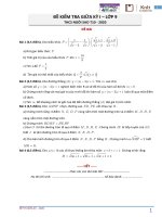 Giữa kì 1 toán 9 ngôi sao 2021 