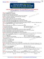 Bài tập trắc nghiệm về cách xác định giao tuyến và giao điểm môn toán lớp 11 | Toán học, Lớp 11 - Ôn Luyện