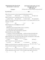 Đề thi thử thpt quốc gia có đáp án theo theo cấu trúc mới môn hóa học năm 2017 bộ giáo dục và đào tạo mã 8 | Đề thi đại học, Hóa học - Ôn Luyện