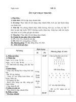 : Tiết 23 ÔN TẬP CHẠY NHANH