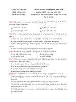 Đề thi minh họa THPT QG năm 2018 môn sinh của thầy Thịnh Nam | Đề thi đại học, Sinh học - Ôn Luyện