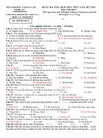 Đề kiểm tra tổng hợp kiến thức có đáp án môn lịch sử lớp 10 năm 2017 của thầy lý thái huy | Lớp 10, Lịch sử - Ôn Luyện