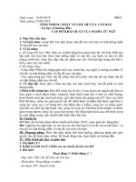 2018 - TÍNH THỐNG NHẤT VỀ CHỦ ĐỀ CỦA VĂN BẢN - Tự học có hướng dẫn: CẤP ĐỘ KHÁI QUÁT CỦA NGHĨA TỪ NGỮ