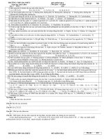 Đề kiểm tra 45 phút môn sinh học lớp 10 năm 2015 trường thpt đa phúc mã 706 | Lớp 10, Sinh học - Ôn Luyện