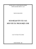 Bảo hộ quyền tác giả đối với tác phẩm điện ảnh 