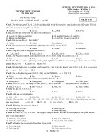 Đề kiểm tra 1 tiết môn hóa học lớp 11 trường thpt cưm gar lần 3 mã 1718 | Lớp 11, Hóa học - Ôn Luyện