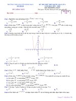 Đề thi thử Toán THPT Quốc gia 2020 lần 1 trường Nguyễn Đăng Đạo – Bắc Ninh | Toán học, Đề thi đại học - Ôn Luyện