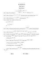 Đề kiểm tra học kì 2 môn toán lớp 11 năm 2016 trường thpt bình chánh | Toán học, Lớp 11 - Ôn Luyện